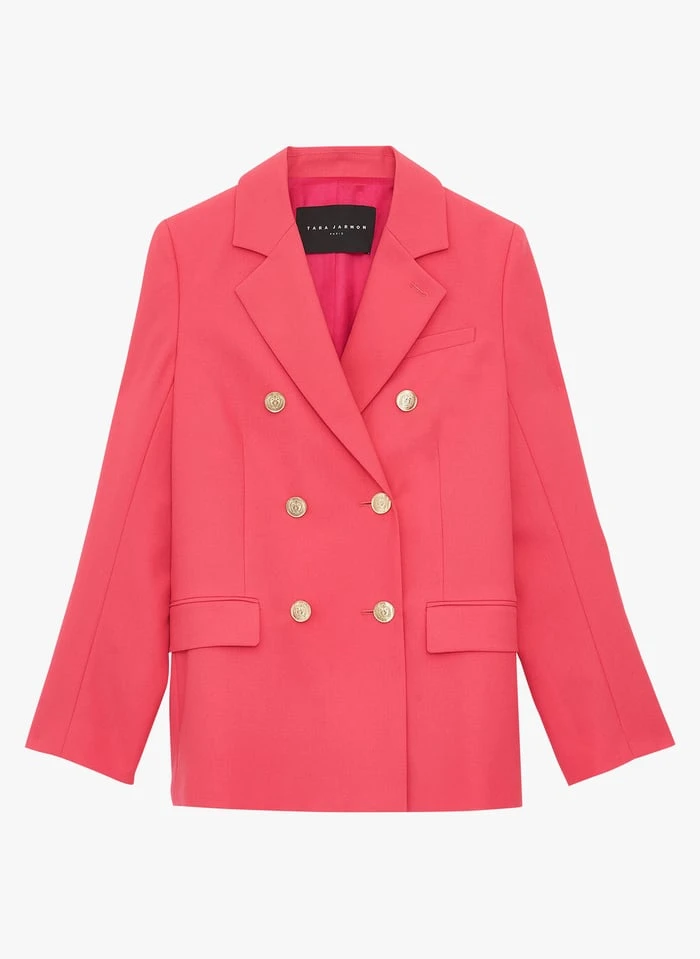 Tara Jarmon VIRGIE - Veste Col Tailleur | Rose 3 Tara Jarmon VIRGIE - Veste Col Tailleur | Rose – Image 3