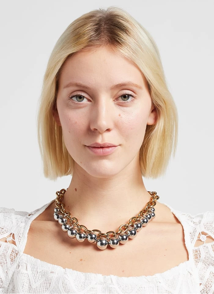 Tara Jarmon BILLIE - Collier En Chaîne Et Perle | Argent 2 Tara Jarmon BILLIE - Collier En Chaîne Et Perle | Argent – Image 2