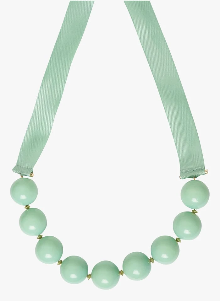 Tara Jarmon BELLA - Collier à Grosses Perles | Vert 1 Tara Jarmon BELLA - Collier à Grosses Perles | Vert