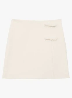 Tara Jarmon JEHONA - Jupe Courte En Toile Double | Blanc 6 Tara Jarmon JEHONA - Jupe Courte En Toile Double | Blanc -Place 4188880