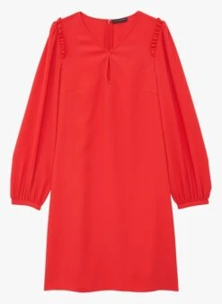 Tara Jarmon RUFFA - Robe Courte Col En V | Rouge