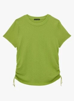 Tara Jarmon TANGUY - Tee-shirt Col Rond En Coton | Kaki -Place 4188923