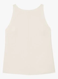 Tara Jarmon TANGO - Blouse Sans Manches Droite En Viscose Mélangée | Blanc -Place 4188930