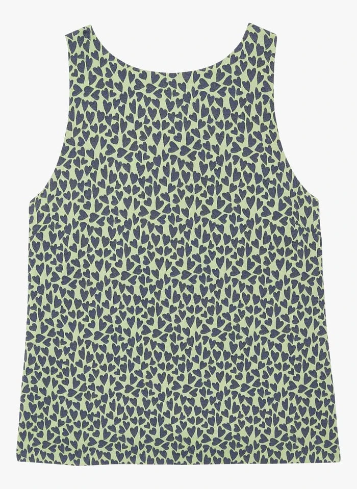 Tara Jarmon TATOU - Top Droit Col Rond à Imprimé | Vert 3 Tara Jarmon TATOU - Top Droit Col Rond à Imprimé | Vert – Image 3