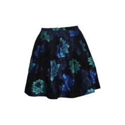 Tara Jarmon Jupe Motif Floral Noir Bleu Vert 5 Tara Jarmon Jupe Motif Floral Noir Bleu Vert -Place 5154 3