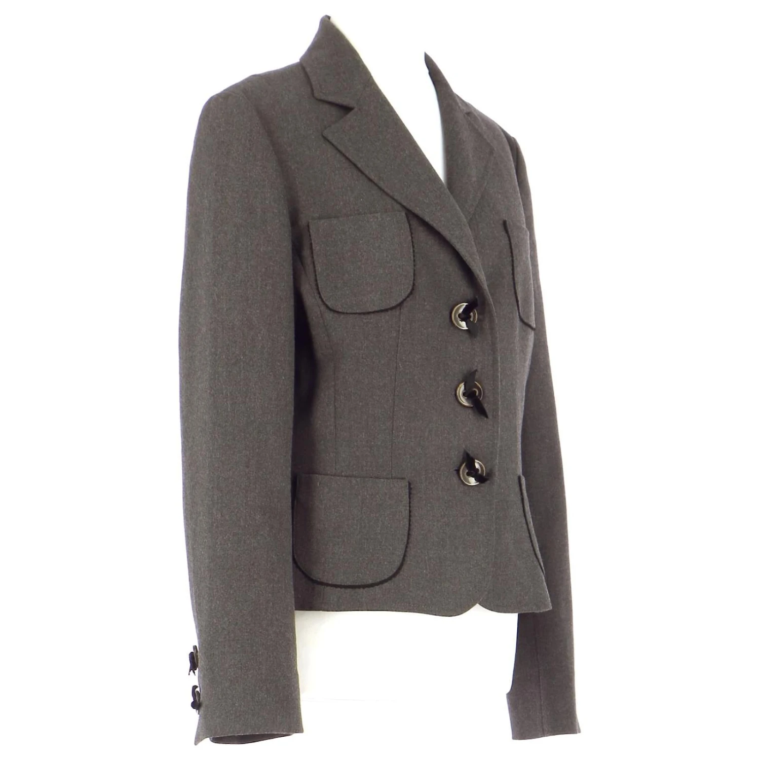 Tara Jarmon Veste / Blazer Gris 2 Tara Jarmon Veste / Blazer Gris – Image 2