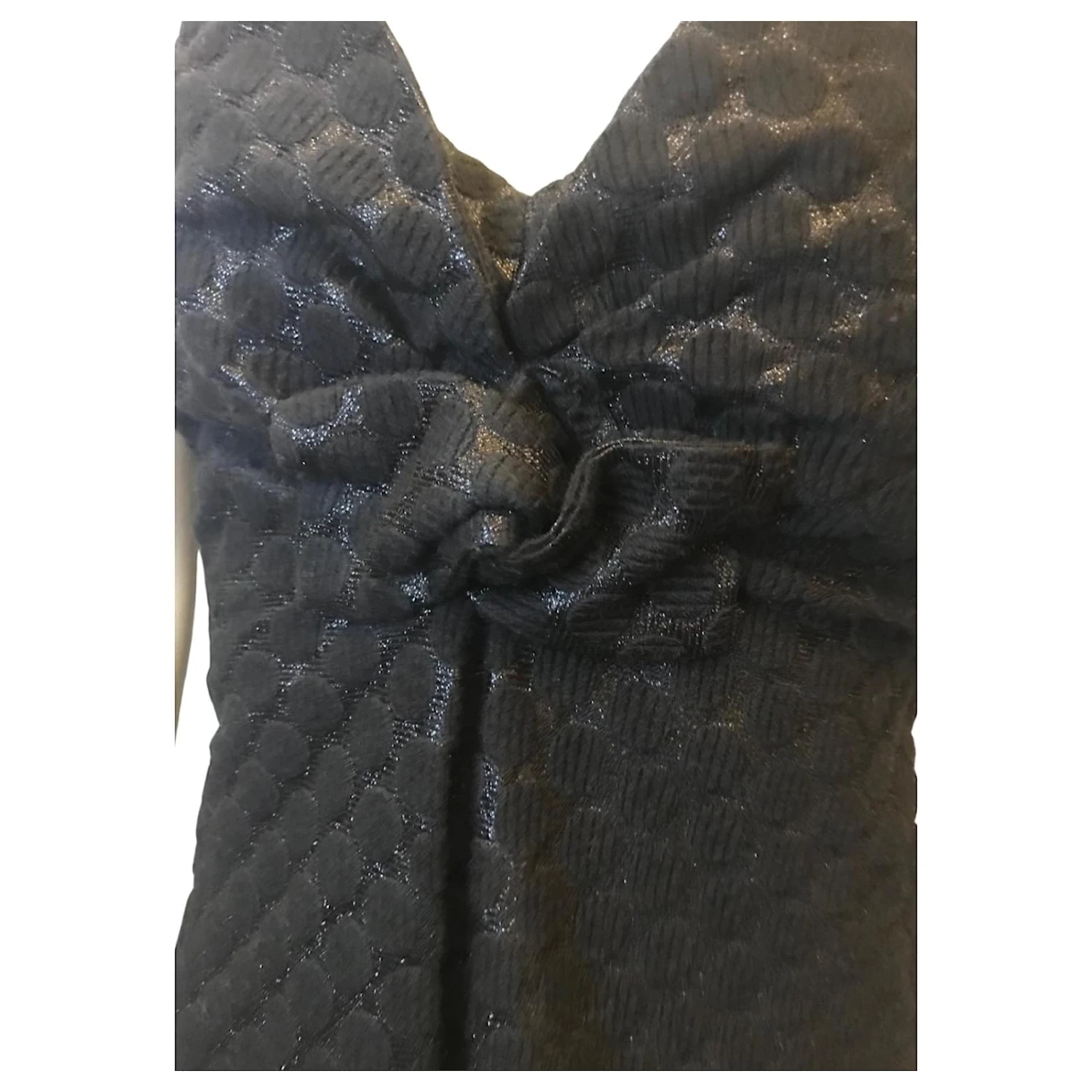 Tara Jarmon Robe Bustier En Laine Mélangée Noir 2 Tara Jarmon Robe Bustier En Laine Mélangée Noir – Image 2