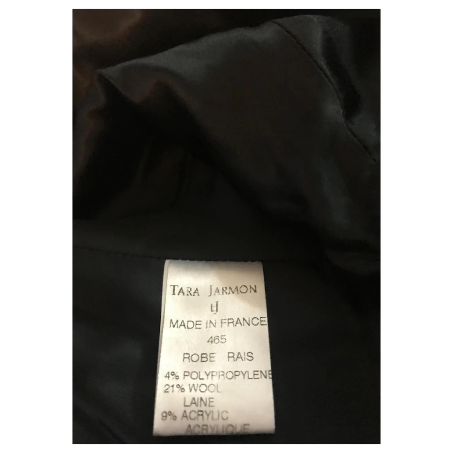 Tara Jarmon Robe Bustier En Laine Mélangée Noir 4 Tara Jarmon Robe Bustier En Laine Mélangée Noir – Image 4