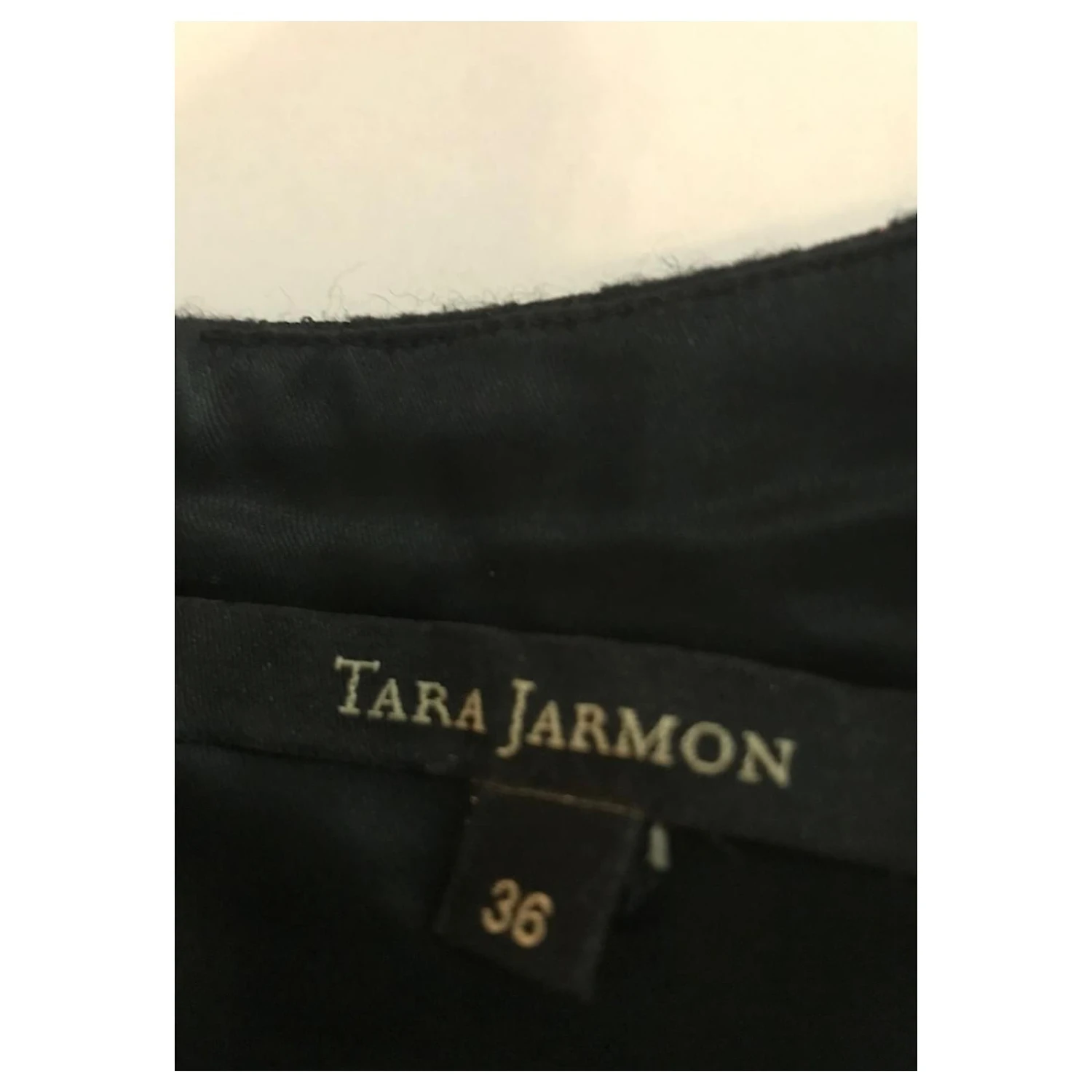 Tara Jarmon Robe Bustier En Laine Mélangée Noir 5 Tara Jarmon Robe Bustier En Laine Mélangée Noir – Image 5