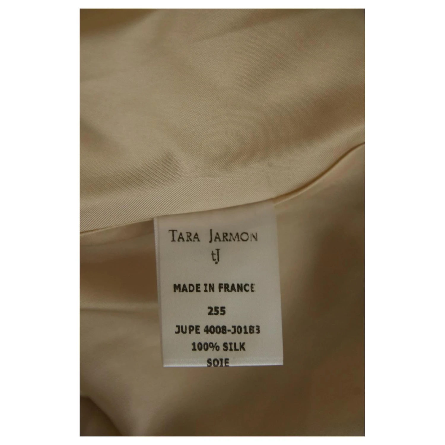 Jupe Tara Jarmon 38 Beige 6 Jupe Tara Jarmon 38 Beige – Image 6