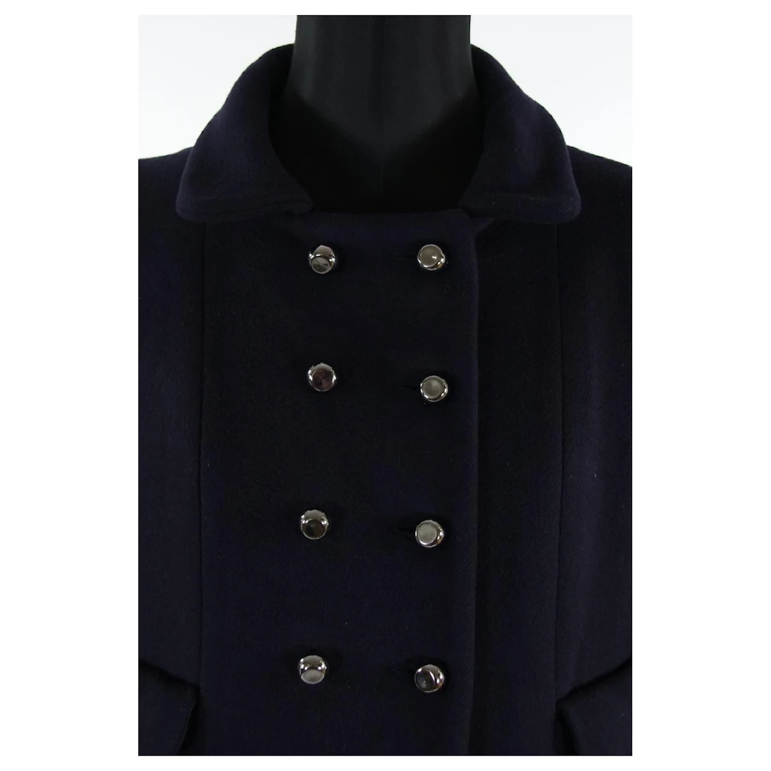 Manteau Tara Jarmon 42 Bleu 4 Manteau Tara Jarmon 42 Bleu – Image 4