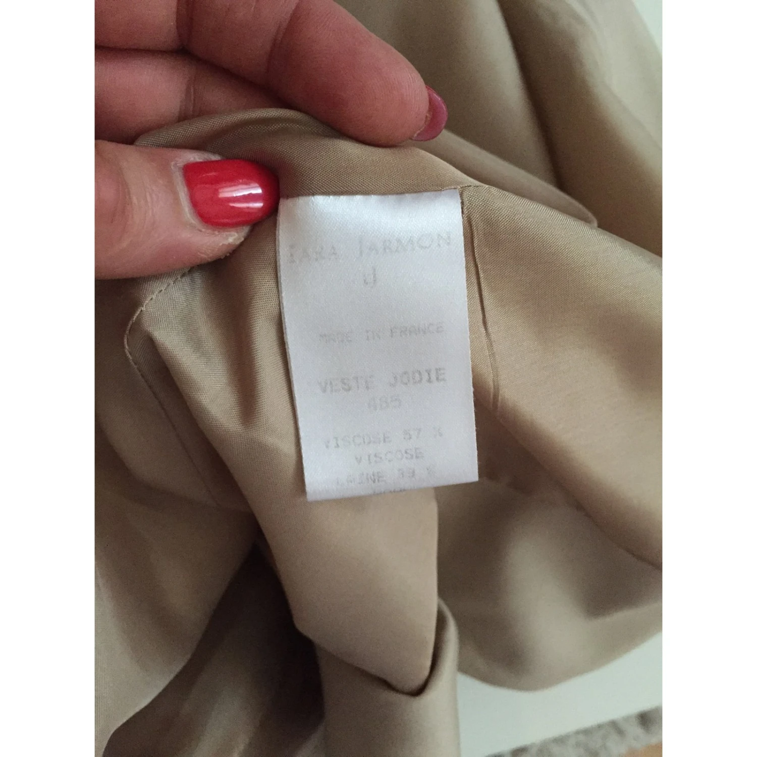Tara Jarmon Vestes Beige 5 Tara Jarmon Vestes Beige – Image 5