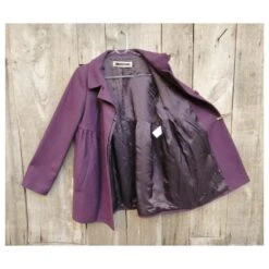 Manteau Court Tara Jarmon Taille 38 Violet Foncé 14 Manteau Court Tara Jarmon Taille 38 Violet Foncé -Place 778345 7