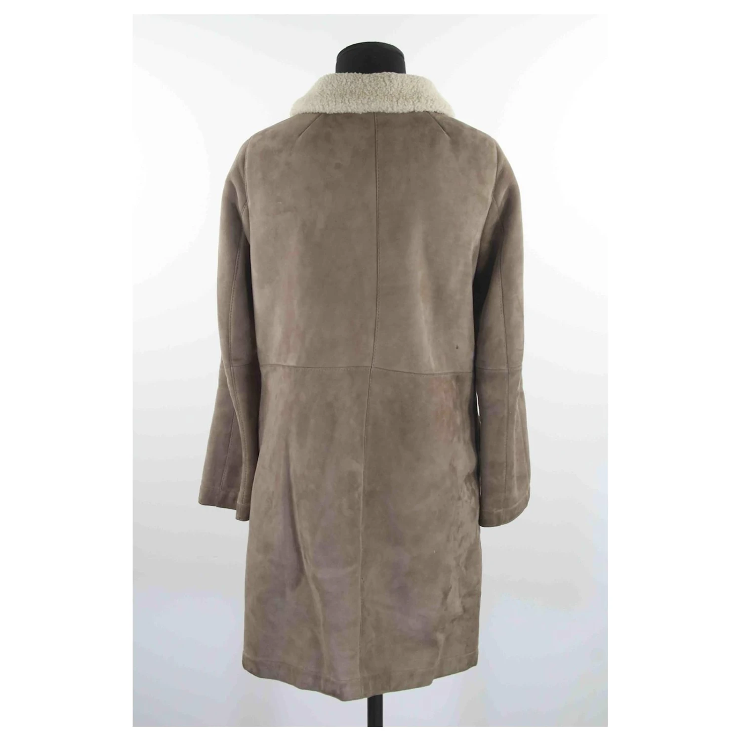 Manteau Tara Jarmon 36 Beige 3 Manteau Tara Jarmon 36 Beige – Image 3