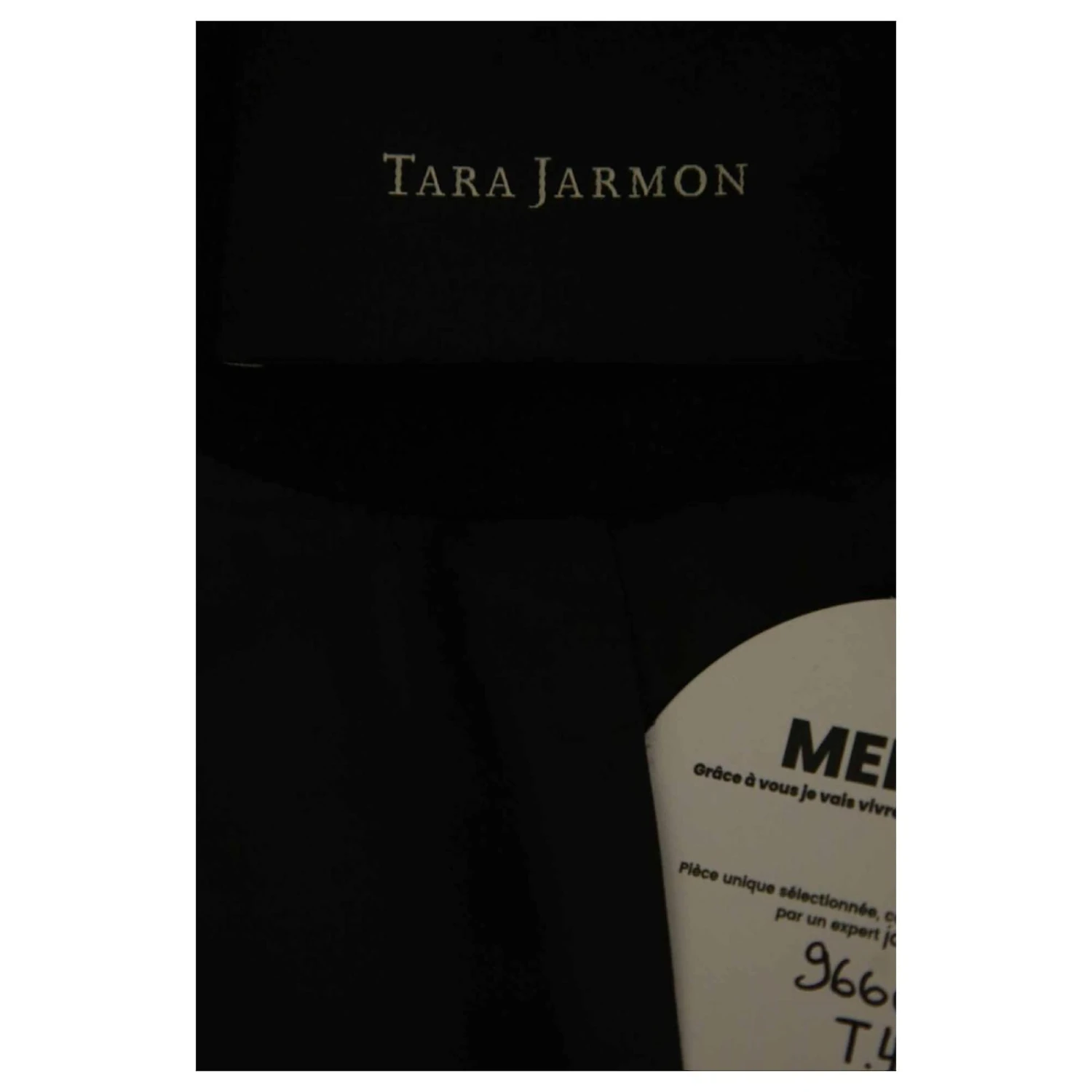 Manteau Tara Jarmon 42 Noir 5 Manteau Tara Jarmon 42 Noir – Image 5