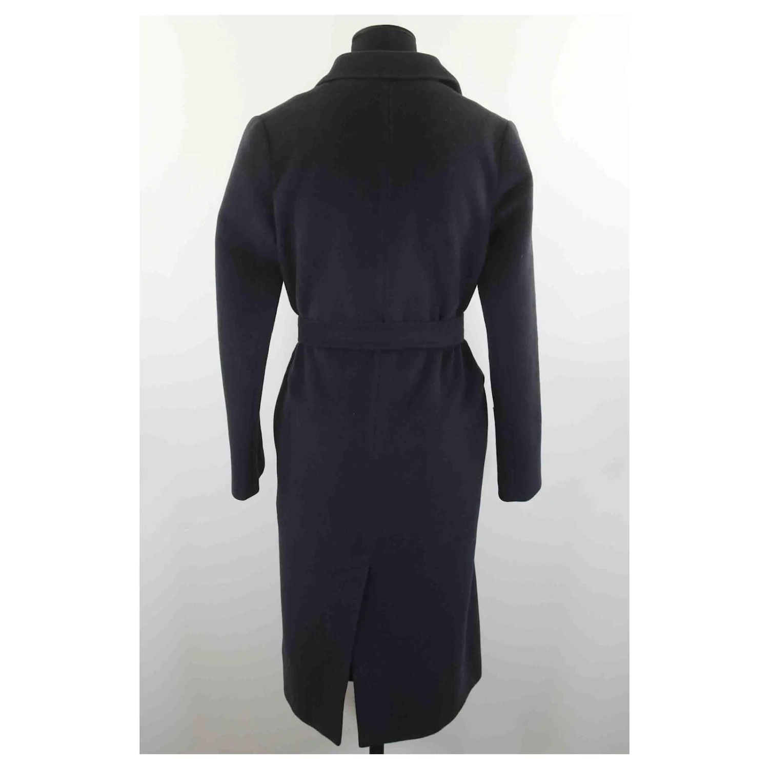 Manteau Tara Jarmon 38 Bleu 4 Manteau Tara Jarmon 38 Bleu – Image 4