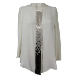 Tara Jarmon Chemisier Soie Crème